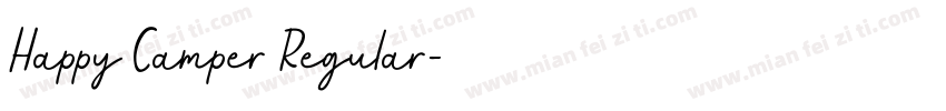 Happy Camper Regular字体转换